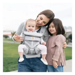 Ergobaby Front, Hip And Backpack Carriers*- Omni 360 Baby Carrier Cool Air Mesh, Pearl Grey
