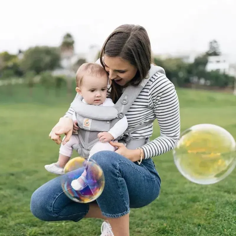 Ergobaby Front, Hip And Backpack Carriers*- Omni 360 Baby Carrier Cool Air Mesh, Pearl Grey