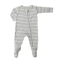 Everly Grey Baby Sleepwear*- Baby Neutral Footie, Heather Grey