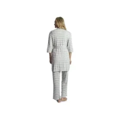 Everly Grey Pants & Shorts*- 3Pk Analise Maternity & Nursing PJ Pant Set for Mom, Heather Grey