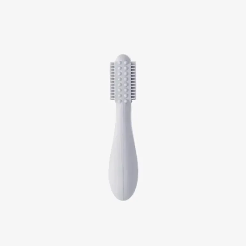 ezpz Oral & Nasal Care*- Baby-Led™ Toothbrush, Pewter