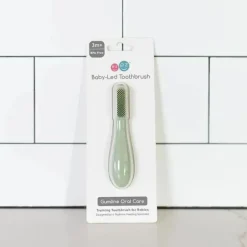 ezpz Oral & Nasal Care*- Baby-Led™ Toothbrush, Sage