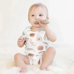 ezpz Oral & Nasal Care*- Baby-Led™ Toothbrush, Sage