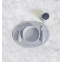 ezpz Utensils & Accessories|Dishes, Utensils & Food Containers*- First Foods Set, Pewter