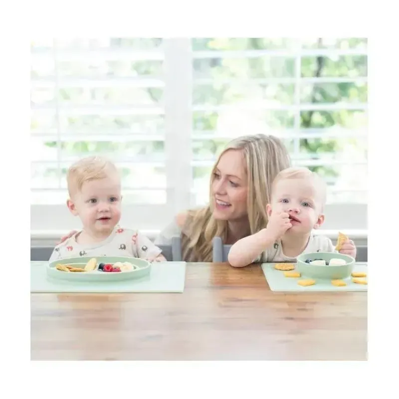 ezpz Plates & Bowls|Dishes, Utensils & Food Containers*- Happy Bowl, Sage