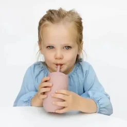 ezpz Straw, Sippy & Training Cups|Dishes, Utensils & Food Containers*- Happy Cup & Straw System, Pewter
