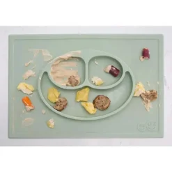 ezpz Suction Plates & Bowls|Dishes, Utensils & Food Containers*- Happy Mat, Sage