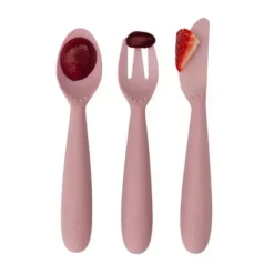 ezpz Utensils & Accessories|Dishes, Utensils & Food Containers*- Happy Utensils, Blush
