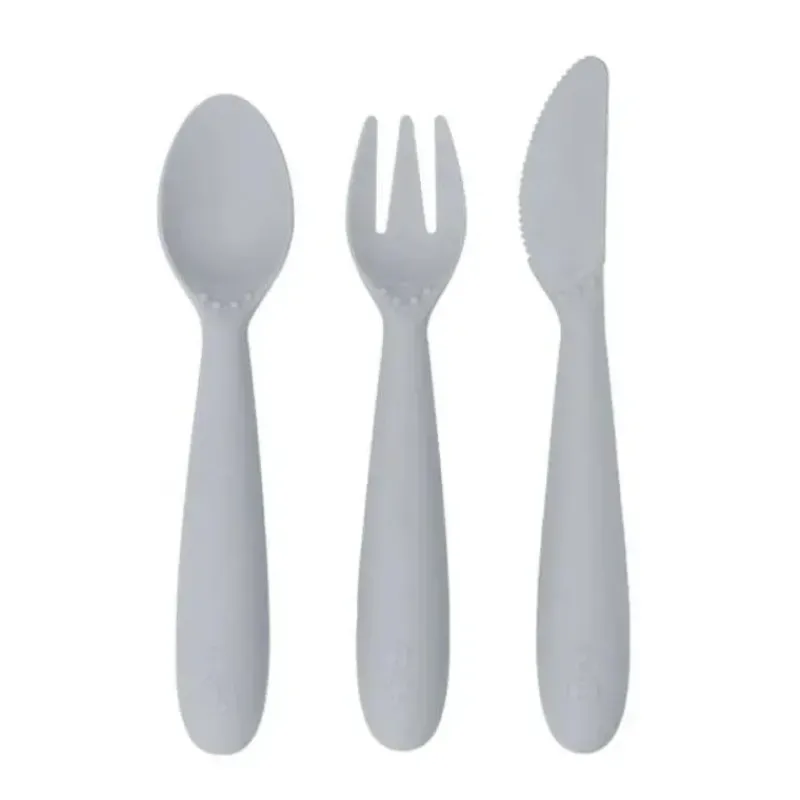 ezpz Utensils & Accessories|Dishes, Utensils & Food Containers*- Happy Utensils, Pewter