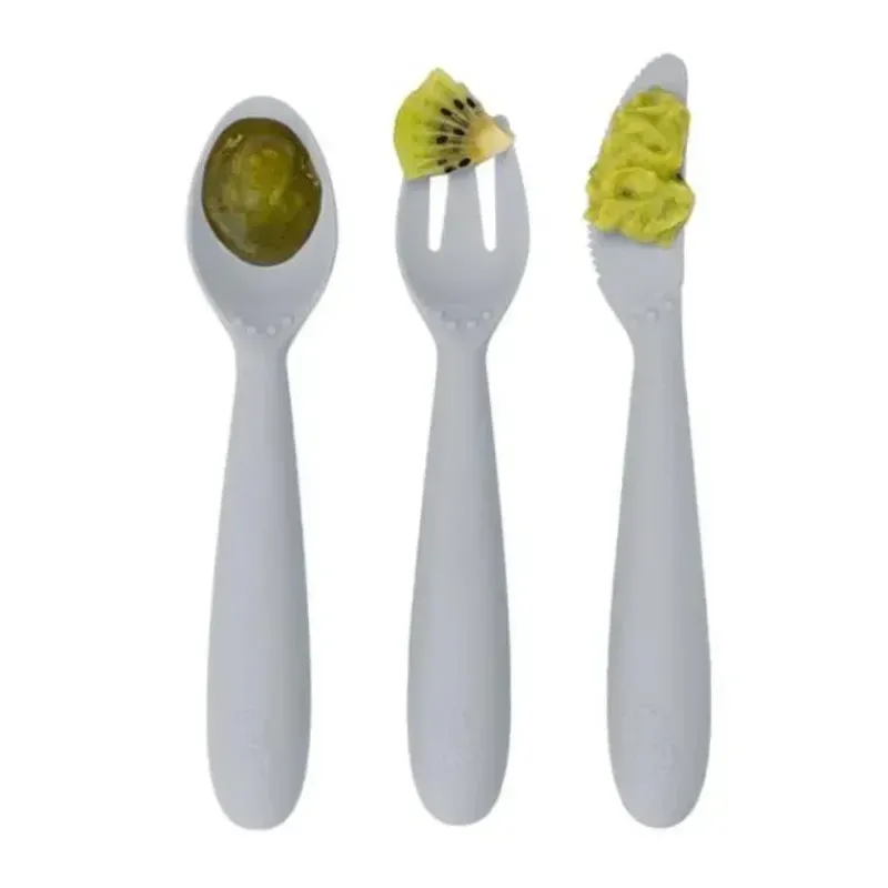 ezpz Utensils & Accessories|Dishes, Utensils & Food Containers*- Happy Utensils, Pewter