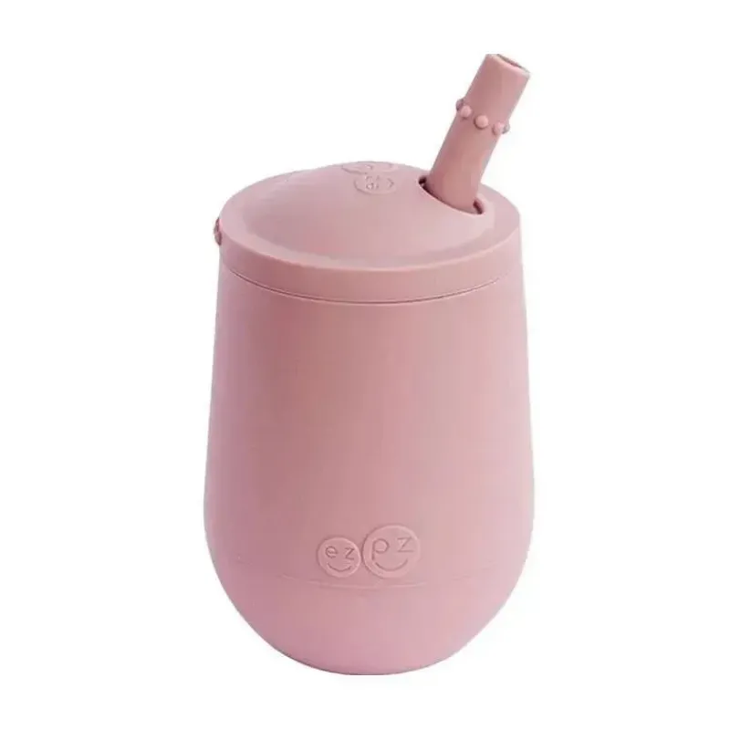 ezpz Straw, Sippy & Training Cups|Dishes, Utensils & Food Containers*- Mini Cup + Straw Training System, Blush