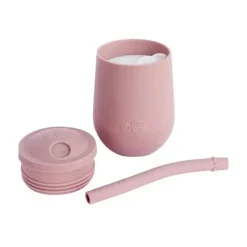 ezpz Straw, Sippy & Training Cups|Dishes, Utensils & Food Containers*- Mini Cup + Straw Training System, Blush