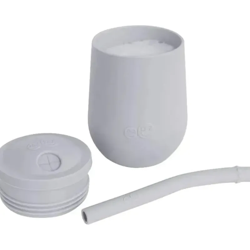 ezpz Straw, Sippy & Training Cups|Dishes, Utensils & Food Containers*- Mini Cup & Straw Training System, Pewter