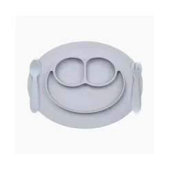 ezpz Plates & Bowls|Dishes, Utensils & Food Containers*- Mini Feeding Set, Pewter