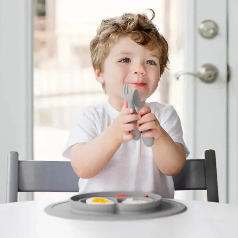 ezpz Utensils & Accessories|Dishes, Utensils & Food Containers*- Mini Utensils, Pewter