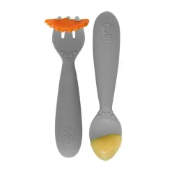 ezpz Utensils & Accessories|Dishes, Utensils & Food Containers*- Mini Utensils, Pewter