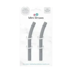 ezpz Utensils & Accessories|Dishes, Utensils & Food Containers*- Straw Replacement Pack Mini Straws, Pewter