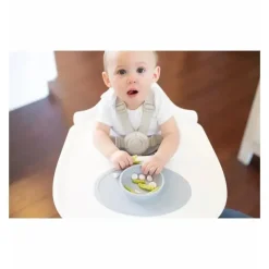 ezpz Plates & Bowls|Dishes, Utensils & Food Containers*- Tiny Bowl, Pewter