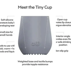 ezpz Straw, Sippy & Training Cups|Dishes, Utensils & Food Containers*- Tiny Cup, Pewter
