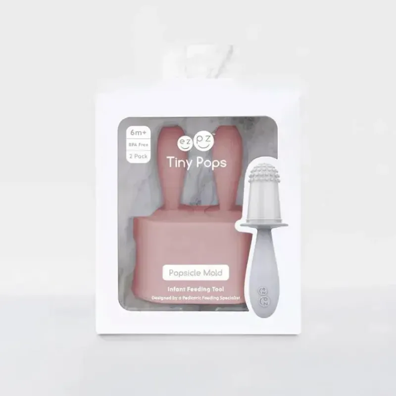 ezpz Cool Baby Products|Utensils & Accessories*- Tiny Popsicle Mold Set with Wands, Pink Blush