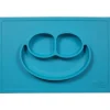 ezpz Suction Plates & Bowls|Dishes, Utensils & Food Containers*Happy Mat, Blue