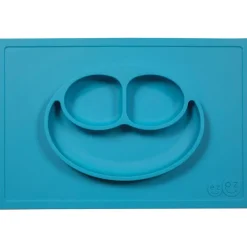 ezpz Suction Plates & Bowls|Dishes, Utensils & Food Containers*Happy Mat, Blue