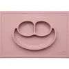 ezpz Suction Plates & Bowls|Dishes, Utensils & Food Containers*Happy Mat, Blush