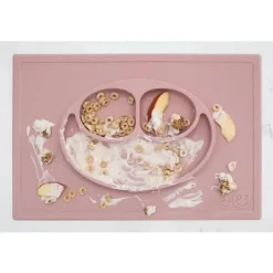 ezpz Suction Plates & Bowls|Dishes, Utensils & Food Containers*Happy Mat, Blush