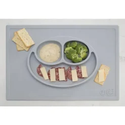 ezpz Suction Plates & Bowls|Dishes, Utensils & Food Containers*Happy Mat, Pewter