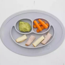 ezpz Cool Baby Products|Plates & Bowls*Mini Mat, Pewter