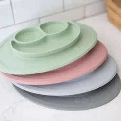 ezpz Cool Baby Products|Plates & Bowls*Mini Mat, Pewter