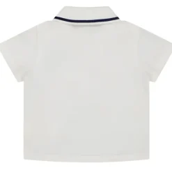 Fendi Baby Baby Tops*- Baby Boy Short Sleeve Polo Tee Logo Embroidery