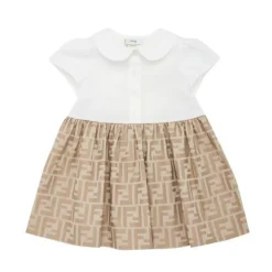 Fendi Baby Dresses|Baby Dresses & Skirts*- Baby Girl Short Sleeve Dress Buttons Down