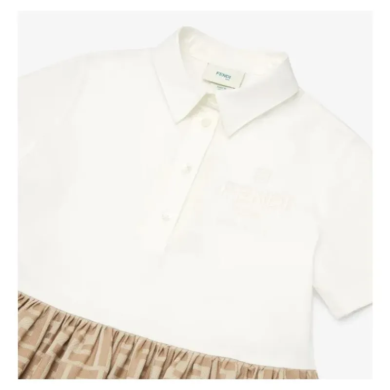 Fendi Baby Dresses|Baby Dresses & Skirts*- Baby Girl Short Sleeve Dress Buttons Down