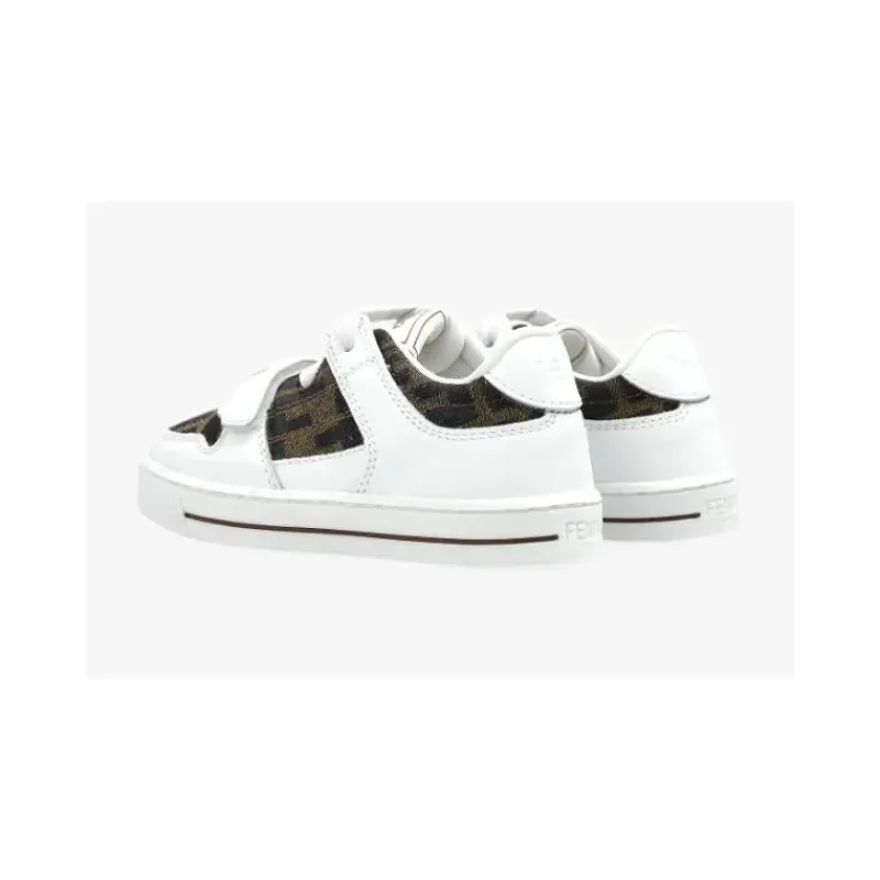 Fendi Baby Baby Shoes*- Babylace Up Velcro Ff Detailed Sneakers