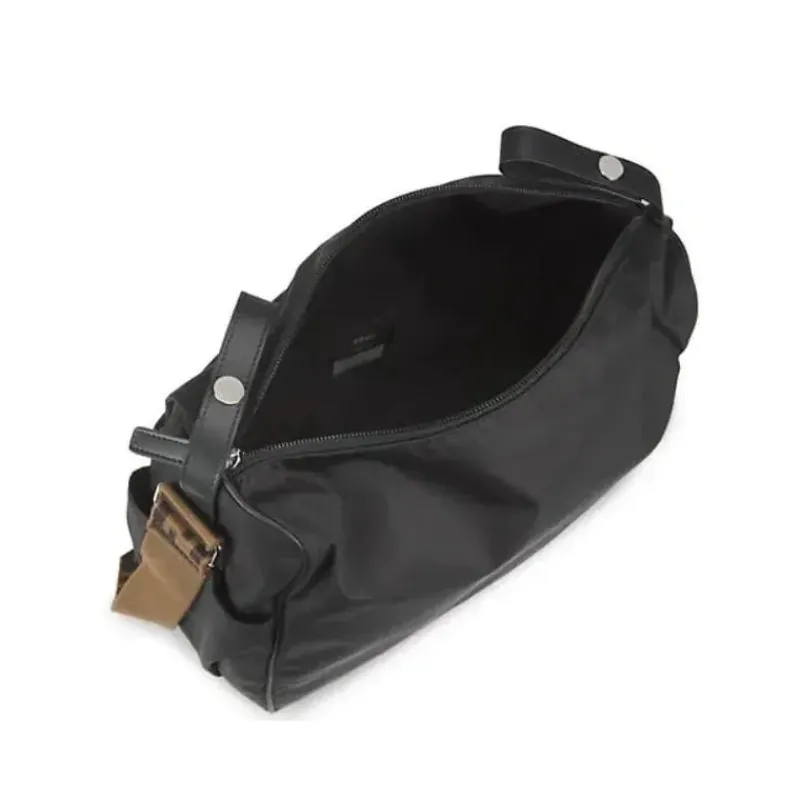 Fendi Baby Shoulder Bags*- Black Diaper Bag & Changing Mat