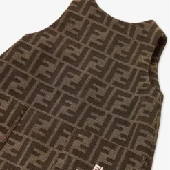 Fendi Baby Dresses|Baby Dresses & Skirts*- Brown Allover FF Print Dress