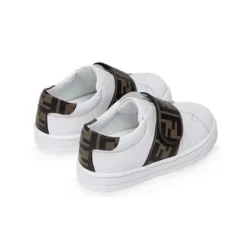 Fendi Baby Baby Shoes*- Ff Detailed Velcro Sneaker, Size 23