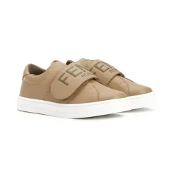 Fendi Baby Baby Shoes*- Leather Logo Trainers Junior