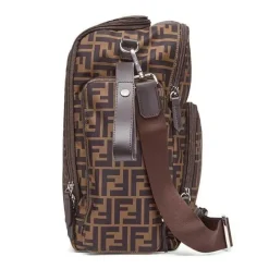 Fendi Baby Shoulder Bags*- Logo Zip-Up FF Diaper Bag
