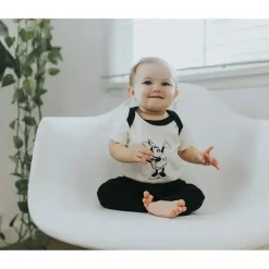 Finn + Emma Mickey & Minnie*Bodysuit, Pant & Bib Minnie Mouse, White/Red/Black