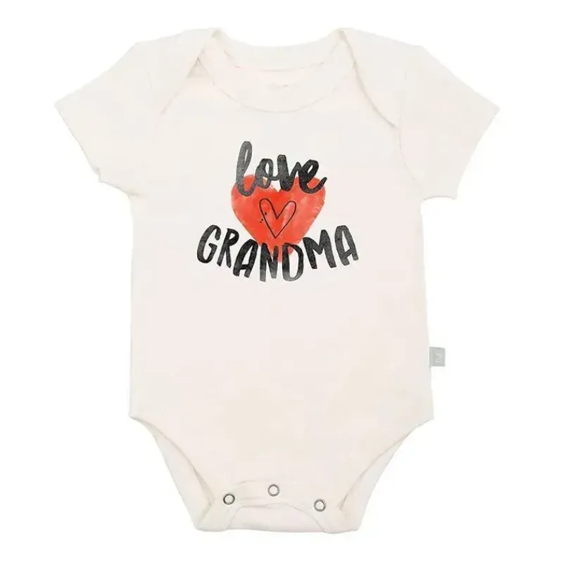 Finn + Emma Baby Onesies & Bodysuits*Graphic Bodysuit Love Grandma, Beige