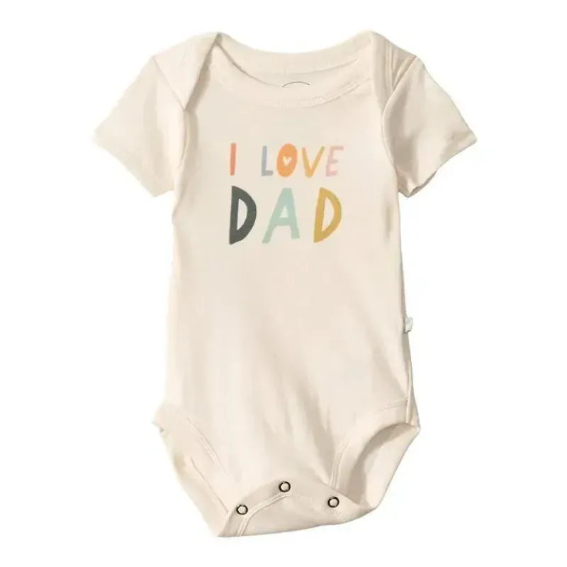 Finn + Emma Baby Onesies & Bodysuits*Graphic Bodysuit Love Dad, Beige
