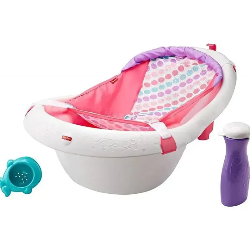 Fisher-Price Bath Tubs & Seats*Fisher Price - Baby Bath Tub 4 In 1 Sling 'N Seat Tub, Girl