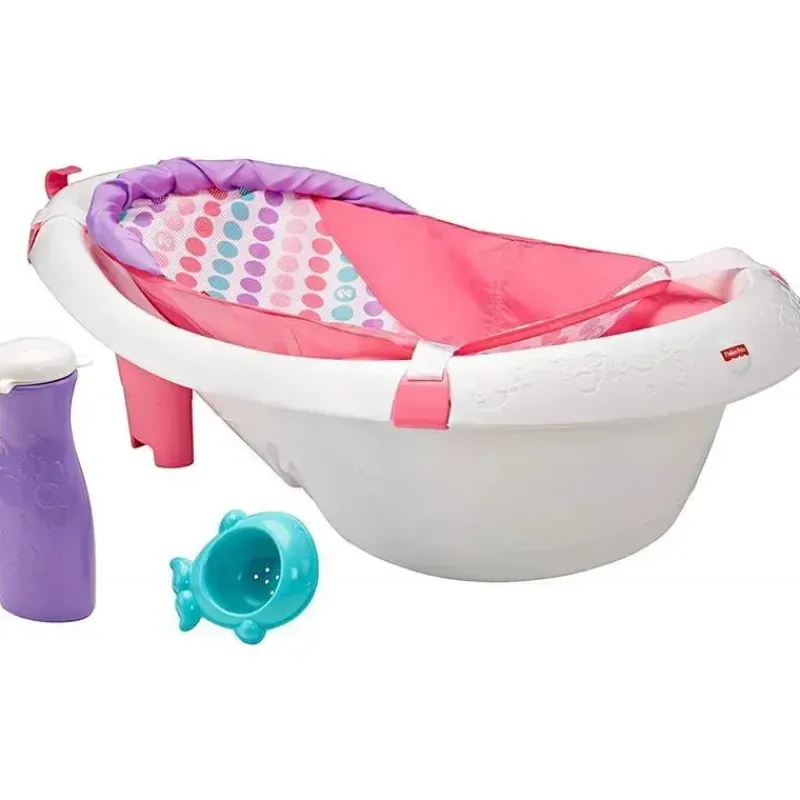 Fisher-Price Bath Tubs & Seats*Fisher Price - Baby Bath Tub 4 In 1 Sling 'N Seat Tub, Girl