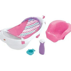 Fisher-Price Bath Tubs & Seats*Fisher Price - Baby Bath Tub 4 In 1 Sling 'N Seat Tub, Girl