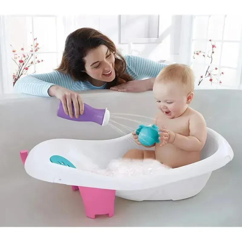 Fisher-Price Bath Tubs & Seats*Fisher Price - Baby Bath Tub 4 In 1 Sling 'N Seat Tub, Girl