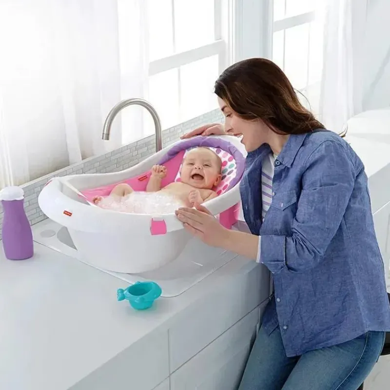 Fisher-Price Bath Tubs & Seats*Fisher Price - Baby Bath Tub 4 In 1 Sling 'N Seat Tub, Girl