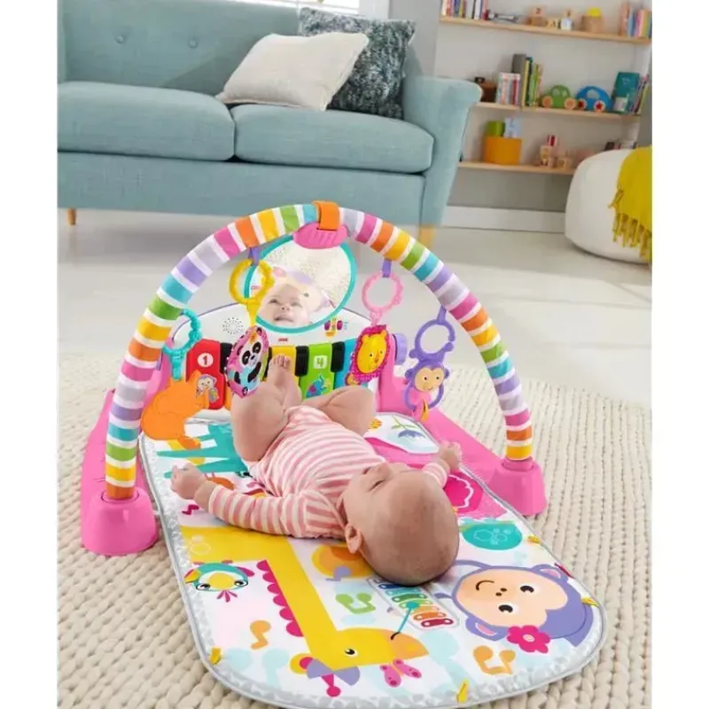 Fisher-Price Activity Centers & Jumpers|Toys For 0-12 Months*Fisher Price - Deluxe Kick & Play Piano Gym Playmat, Pink