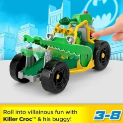 Kids Fisher-Price Super Heroes|Toys For 3 Year Old*Fisher Price - Imaginext DC Super Friends Killer Croc Figure & Buggy Toy Car